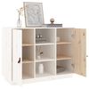 vidaXL Credenza Bianca 100x40x75 cm in Legno Massello di Pino