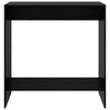 vidaXL Tavolo da bar Rovere Nero 102 x 50 x 103,5 cm Legno multistrato