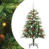 vidaXL Albero di Natale artificiale Verde 150 cm PVC e Metallo