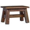vidaXL Pouf Naturale 30 x 20 x 20 cm Legno di Mogano