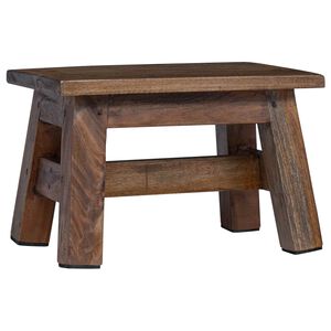 vidaXL Pouf Naturale 30 x 20 x 20 cm Legno di Mogano