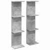vidaXL Scaffale da parete 2 pz Grigio Cemento 22 x 15 x 100 cm