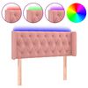 vidaXL Testiera a LED Rosa 93x16x78/88 cm in Velluto