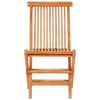 vidaXL Set da Bistrot 3 pz Pieghevole in Legno Massello di Teak