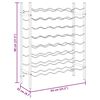 vidaXL Portabottiglie per 48 Bottiglie Metallo Oro