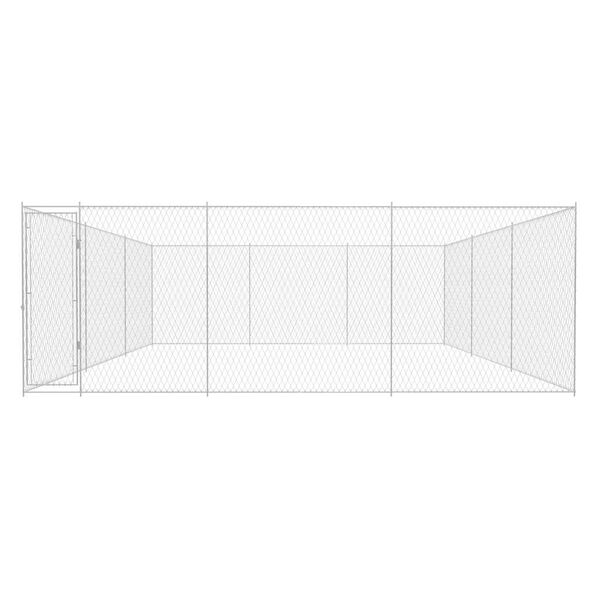 vidaXL Canile da Esterno in Acciaio Zincato 570x570x185 cm