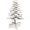 vidaXL Albero di Natale Decorativo Bianco 60 cm Legno Massello di Pino