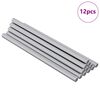 vidaXL Asta Filettata 12 pz Argento 6 x 120 mm Acciaio