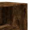 vidaXL Credenza Rovere Fumo 40x41x185cm in Legno Multistrato
