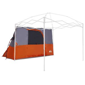 vidaXL Tenda interna Grigio e arancione 280 x 220 x 176 cm taffet&agrave;