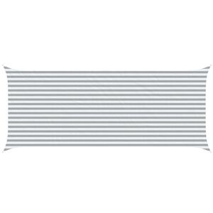 vidaXL Vela da ombra solare Grigio chiaro e bianco 6 x 2,5 m