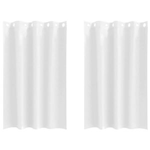 vidaXL Tende Blackout con Anelli 2 pcs Bianco Puro 175 x 140 cm