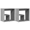 vidaXL Tavolini 2 pz Grigio Sonoma 50x30x50 cm in Legno Multistrato