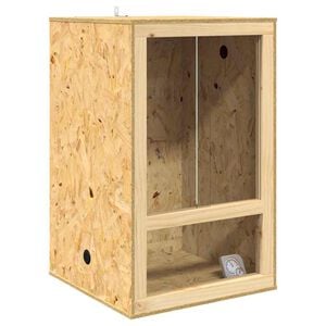 vidaXL Terrario Marrone 50 x 50 x 80 cm OSB