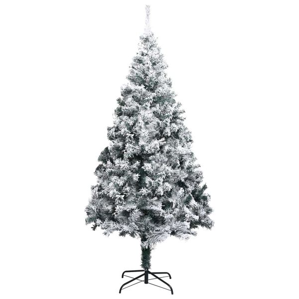 vidaXL Albero di Natale Artificiale con Neve Verde 300 cm PVC