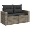 vidaXL Set Divano da Giardino 12 pcs Grigio polyrattan