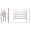 vidaXL Parete per Tendostruttura in PE 2pz con Finestra Bianco