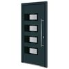 vidaXL Porta Ingresso Antracite 100x210 cm in Alluminio e PVC