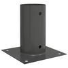 vidaXL Ancora rotonda per terreno 12 pz Antracite 15 x 15 x 15 cm