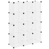 vidaXL Contenitore a Cubo con 12 Cubi e Ante Trasparente PP