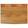 vidaXL Piano Tavolo Bordi Vivi 70x60x3,8 cm in Legno Massello di Mango