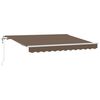 vidaXL Tenda retrattile Tortora 600 &times; 350 cm Tessuto e Alluminio