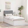 vidaXL Letto con Testiera Rivestita Grigio chiaro 90 x 200 cm