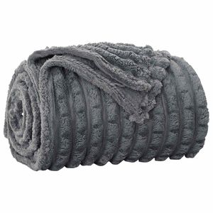 vidaXL Coperta Grigio scuro 240 x 220 cm 9.41 kg Panno
