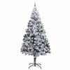 vidaXL Albero di Natale con 300 LED con supporto Verde 300 cm PVC