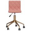vidaXL Sedie da Pranzo Girevoli 2 pz Rosa in Velluto