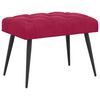 vidaXL Panchina con bottoni imbottiti Rosso Vino 60 x 40 x 45 cm