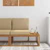 vidaXL Divano da Esterno con cuscino Naturale 91 x 63 x 73 cm