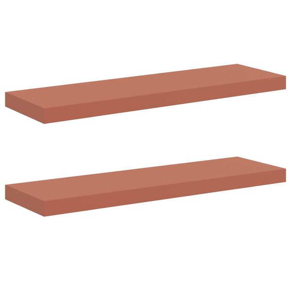 vidaXL Scaffale da parete 2 pcs Rosso 90 x 23,5 x 4 cm