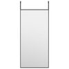 vidaXL Specchio da Porta Nero 30x60 cm Vetro e Alluminio