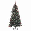 vidaXL Albero di Natale artificiale con 300 LED Verde 210 cm