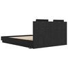 vidaXL Struttura letto con testata Rovere Nero 160 x 200 cm
