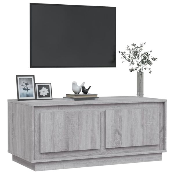 vidaXL Tavolino da Salotto Grigio Sonoma 102x50x44cm Legno Multistrato