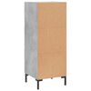 vidaXL Credenza Grigio Cemento 34,5x34x90 cm in Legno Multistrato