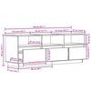 vidaXL Mobile Porta TV Ambra 140x37x50 cm in Legno Massello di Pino