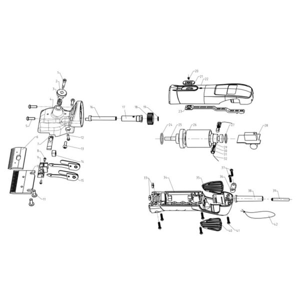 Kerbl Postazione di Tosatura FarmClippers 4 200 W 31/15 Denti 18192