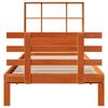 vidaXL Letto Libreria senza Materasso Marrone Cera 75x190 cm in Pino