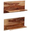 vidaXL Mensole 2 pz 58x26x20 cm in Legno Massello di Acacia