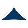 vidaXL Parasole a Vela Oxford Triangolare 4x4x5,8 m Blu