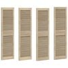 vidaXL Porta per Armadio 4 pcs Naturale 140,5 x 2,1 x 39,5 cm
