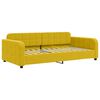 vidaXL Divano Letto Estraibile con Cassetti Giallo 100x200cm Velluto