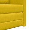 vidaXL Divano letto 60cm Giallo Scuro Velluto