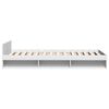 vidaXL Giroletto con Cassetto Bianco 75x190 cm in Legno Multistrato