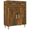 vidaXL Credenza Rovere Fumo 69,5x34x89 cm in Legno Multistrato