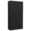 vidaXL Armadio per Ufficio Antracite 90x40x180 cm in Acciaio