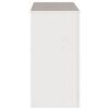 vidaXL Tavolo consolle Drammen Bianco 89,5 x 37 x 73 cm Pino massello